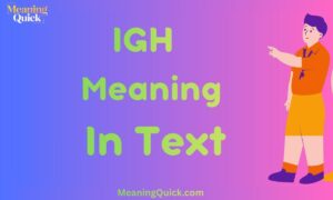 IGH Meaning In Text