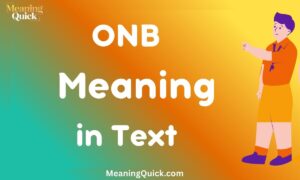 ONB Meaning In Text
