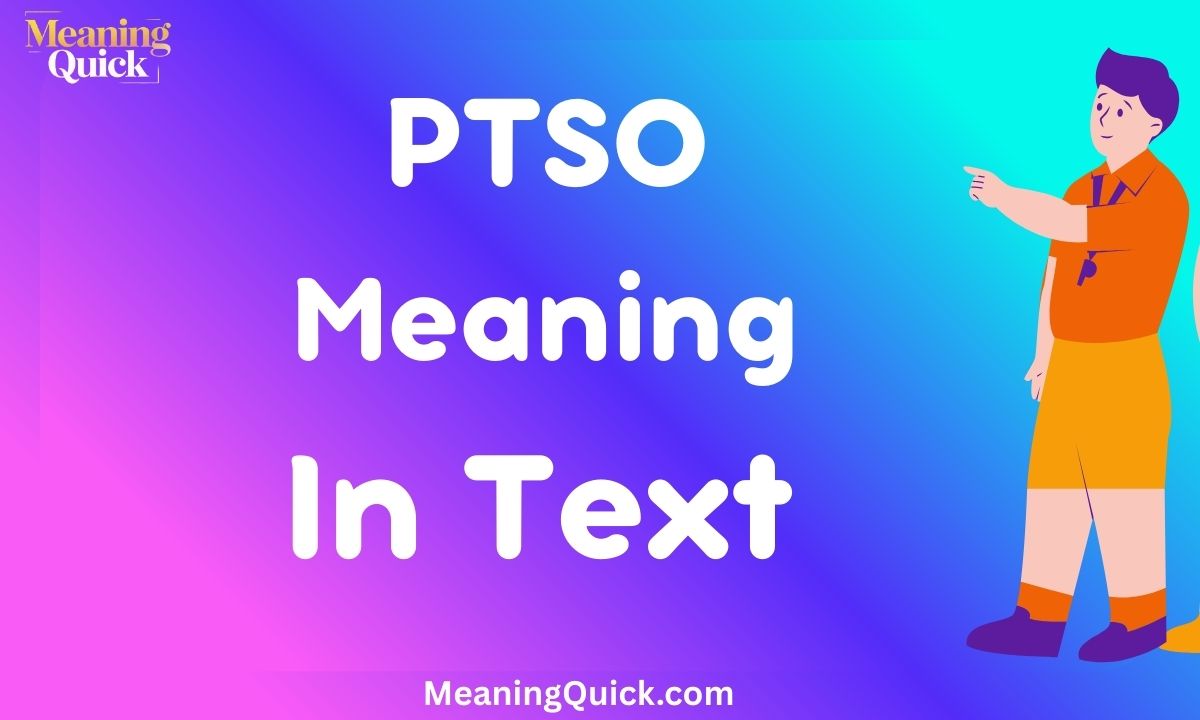 PTSO Meaning In Text