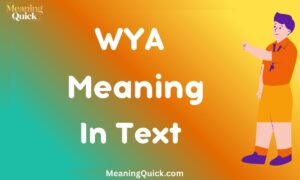 WYA Meaning in Text